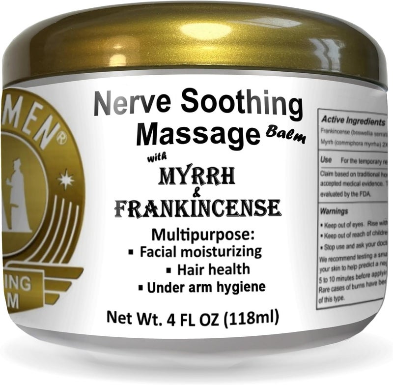 Wise Men Healing Balm with Myrrh and Frankincense Essential Oils for Soothing Nerve Relief Massage - Image 3